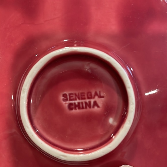 4 Vintage Senegal China Green Leaf Magolica Pottery Trinket Dishes - Picture 3 of 6